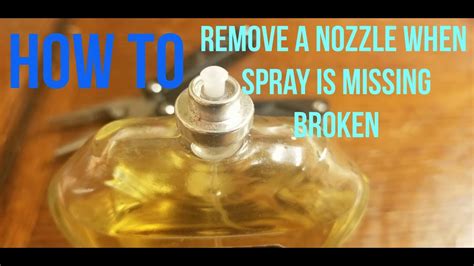 how to fix a broken perfume spray nozzle|broken fragrance nozzle.